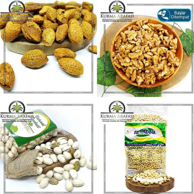 

Jy346 Kacang Arab Pistachio Almond Walnut Renyah 1Kg Pistacio Almon Ga Bibisale318