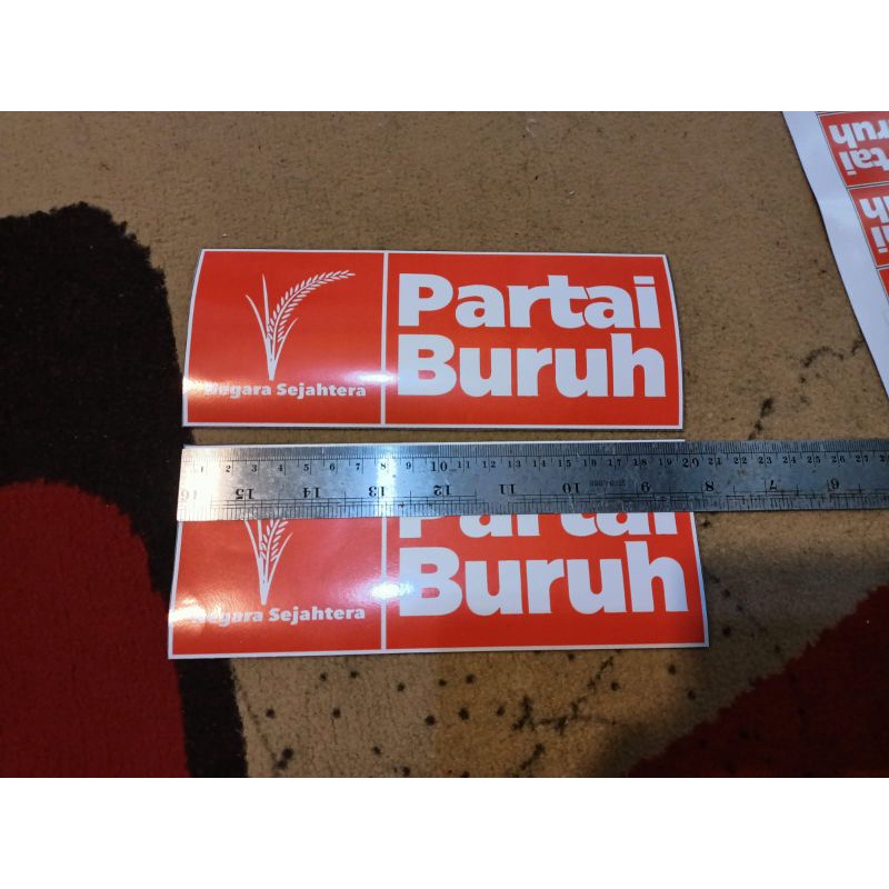 

Stiker Partai buruh 20x8 10x4 meteran