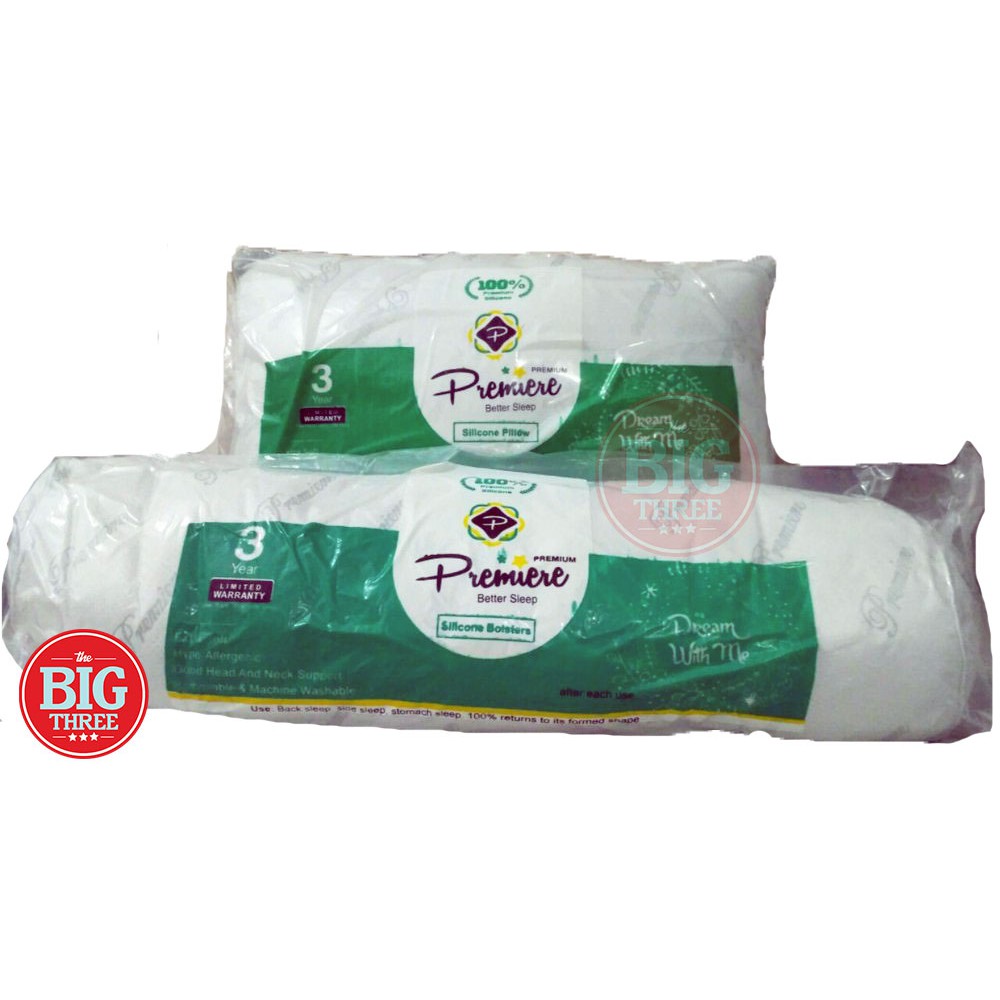Bantal / Guling Silicon merk PREMIERE Microfiber Silikon Bulu Angsa Sintetis (Goose Down Synthetic)