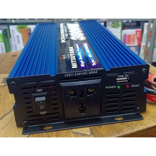 Power Inverter Mitsuyama MS-INV3000W DC To AC 3000W + USB 5V Berkualitas