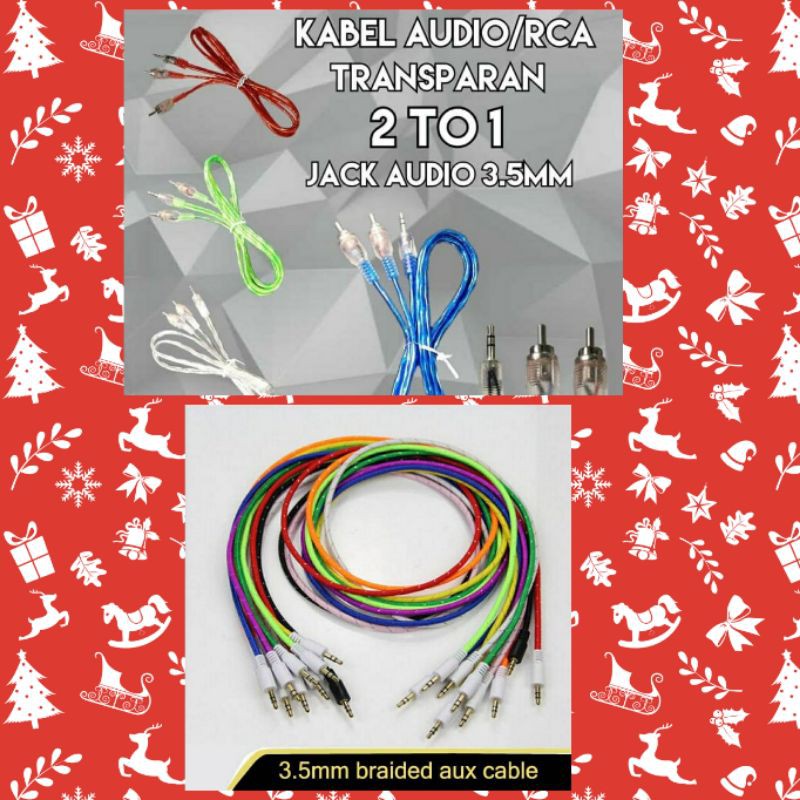 KABEL AUX 1 KE 1 - KABEL AUX 1 KE 2 - KABEL AUX 3,5MM - BDC