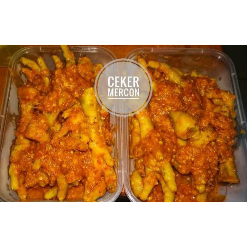 

ceker ayam mercon ada 3 level pedas ceker cabe ceker setan