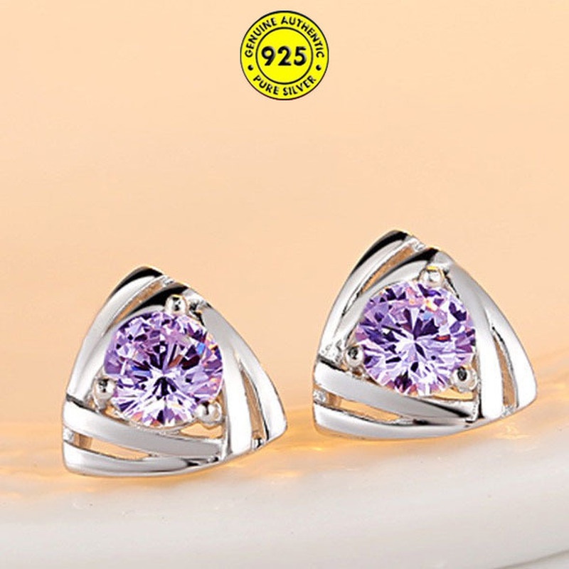 Anting Tusuk Sterling Silver 925 Gaya Korea Untuk Wanita