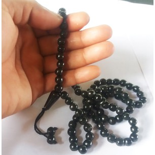 Tasbih Giok Black Jade Aceh 99 Butir Bahan Terapi