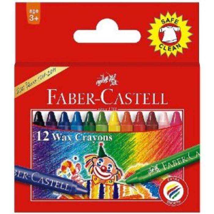 

Wax Crayon Faber Castell 12 Warna