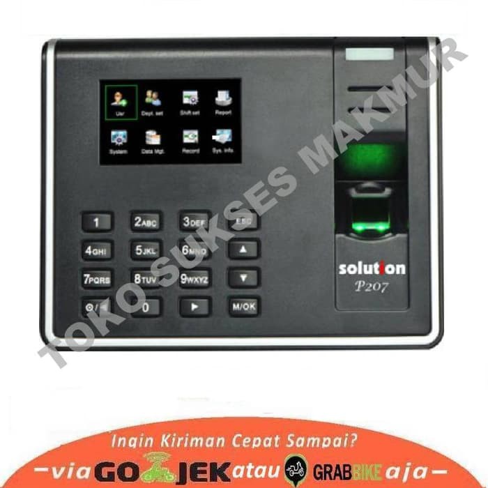 

Termurah SOLUTION P207 Mesin Absensi Sidik Jari / Finger Print Terlaris