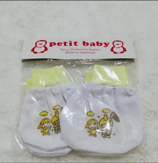 PETIT baby 1 set_Sarung tangan kaki bayi / STK BAYI / SARUNG TANGAN BAYI MURAH / STK  MURAH