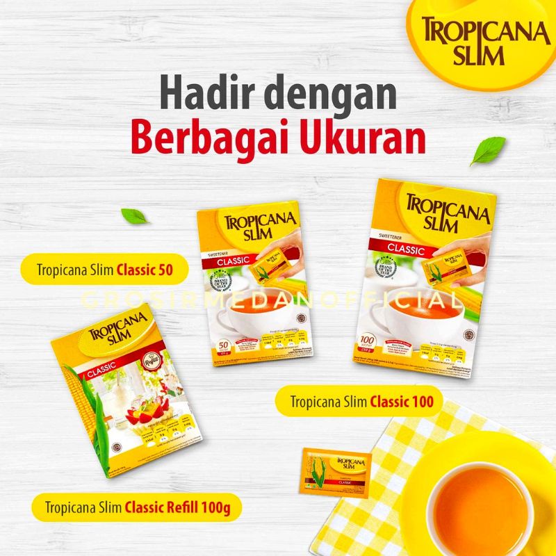 TROPICANA SLIM CLASSIC DAN DIABTX - GULA DIABETES NOL KALORI