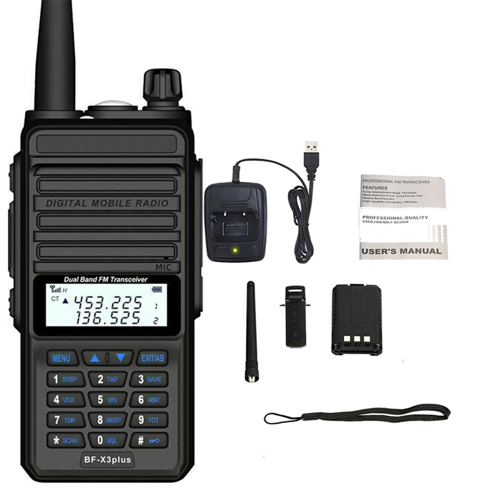 AKN88 - HT BF-X3 Plus Walkie Talkie Dual Band 128CH 18 Watt 9500 Mah