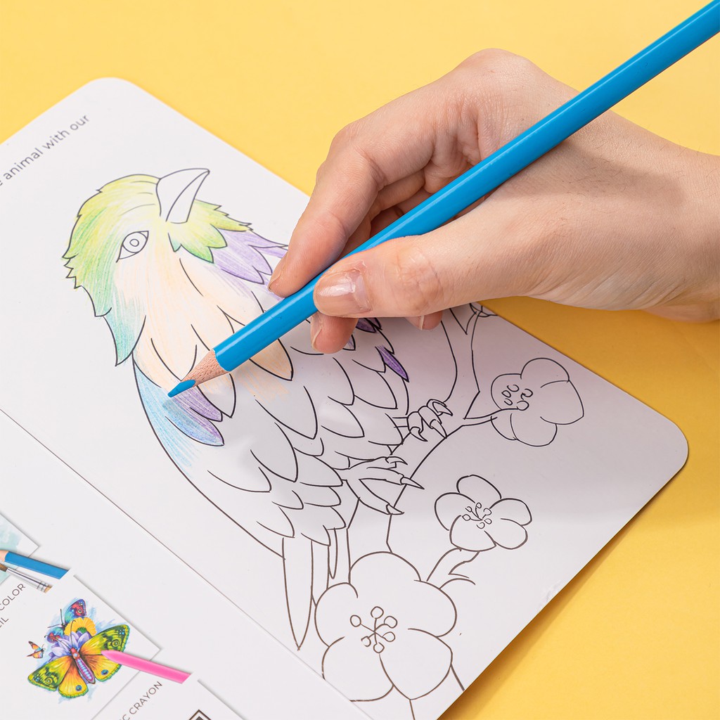 Deli Pensil Warna Kayu 12/18/24/36 Warna leads berkualitas tinggi pewarnaan extra halus EC00230-3