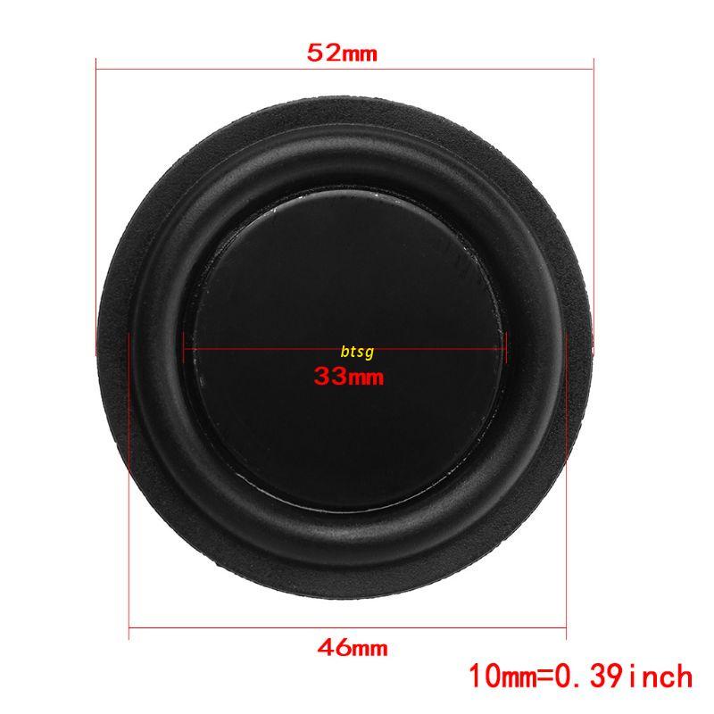 btsg 52mm Passive Radiator Subwoofer Speaker Vibration Membrane Bass Rubber Woofers