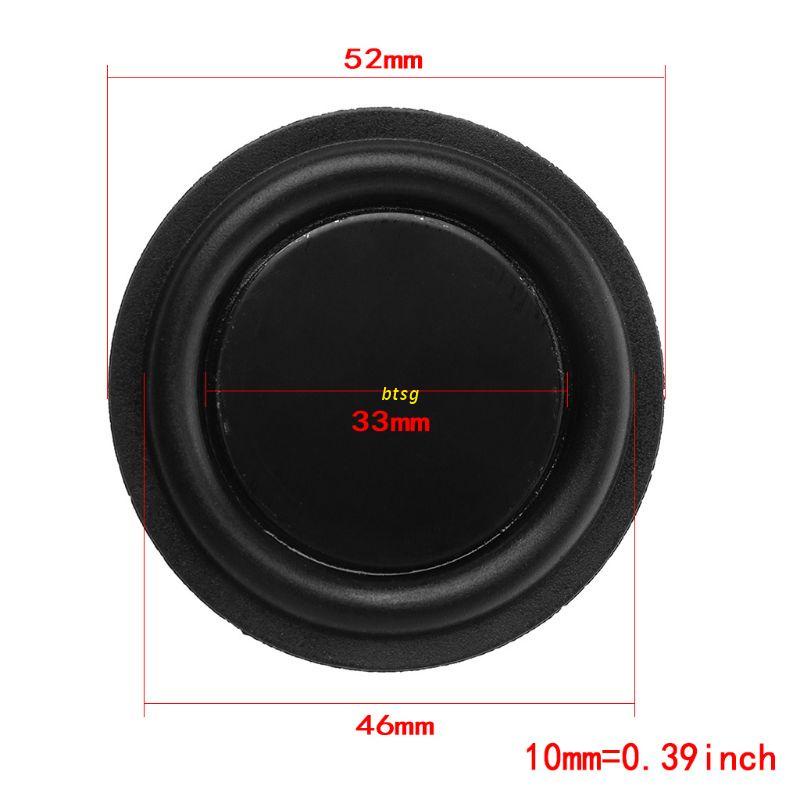 btsg 52mm Passive Radiator Subwoofer Speaker Vibration Membrane Bass Rubber Woofers