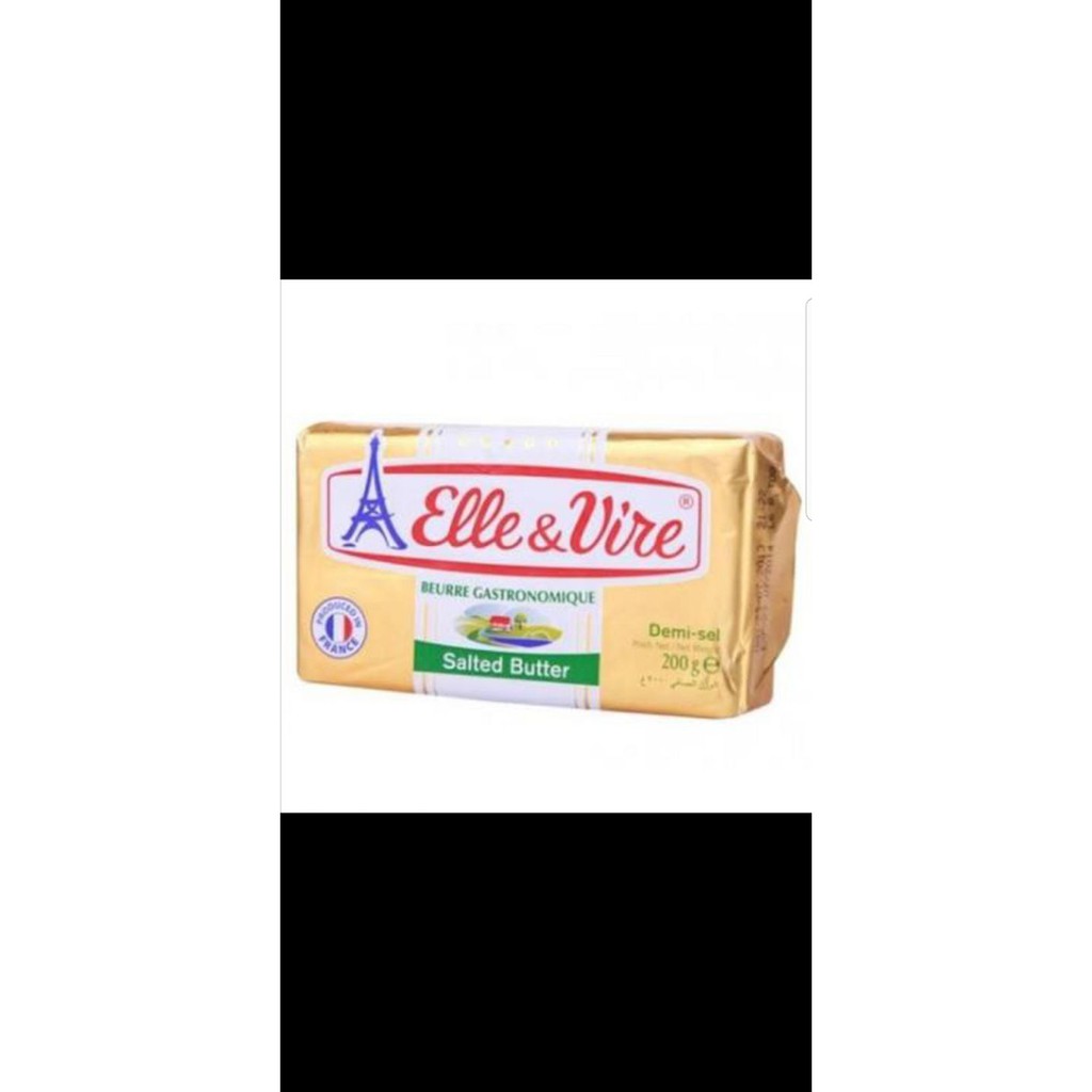 

Elle Vire 200 gr Salted Butter / Elle&vire mentega Asin salted