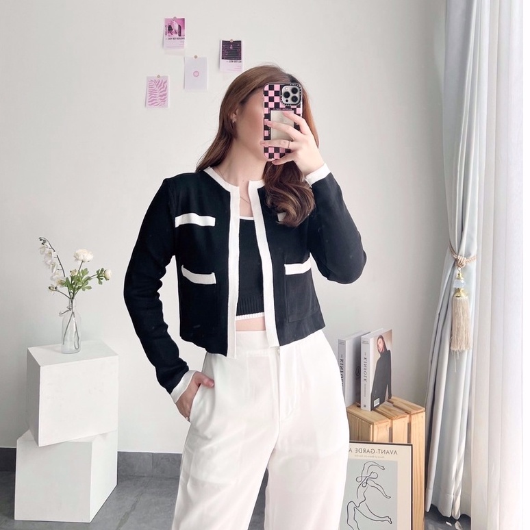 AUREL SET - SET WANITA - SET KOREAN - CARDIGAN KOREAN-2