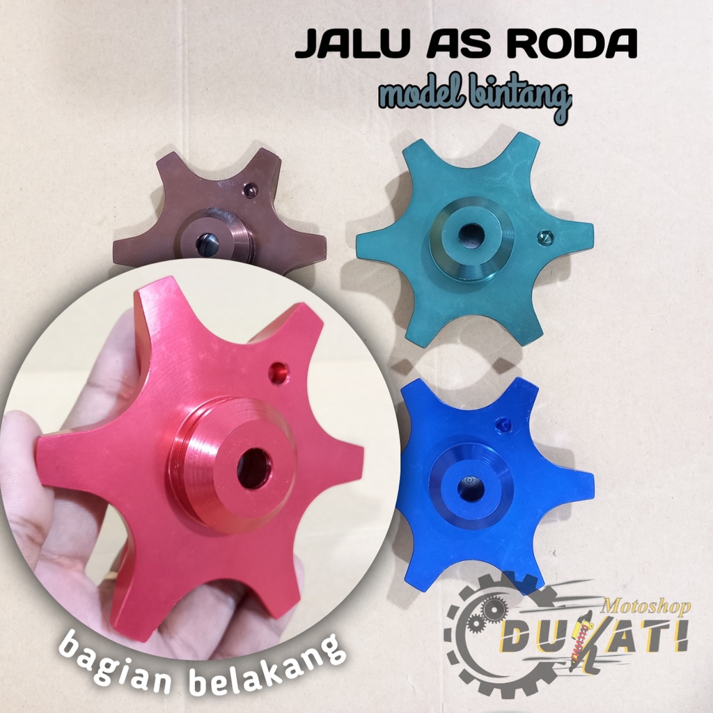 Jalu AS Roda Tutup Roda Model Bintang Full CNC