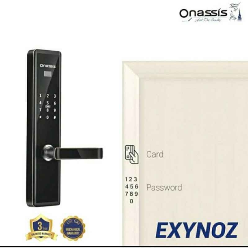 Kunci pintu Digital Onassis EXYNOZ | Digital lock | Smart lock