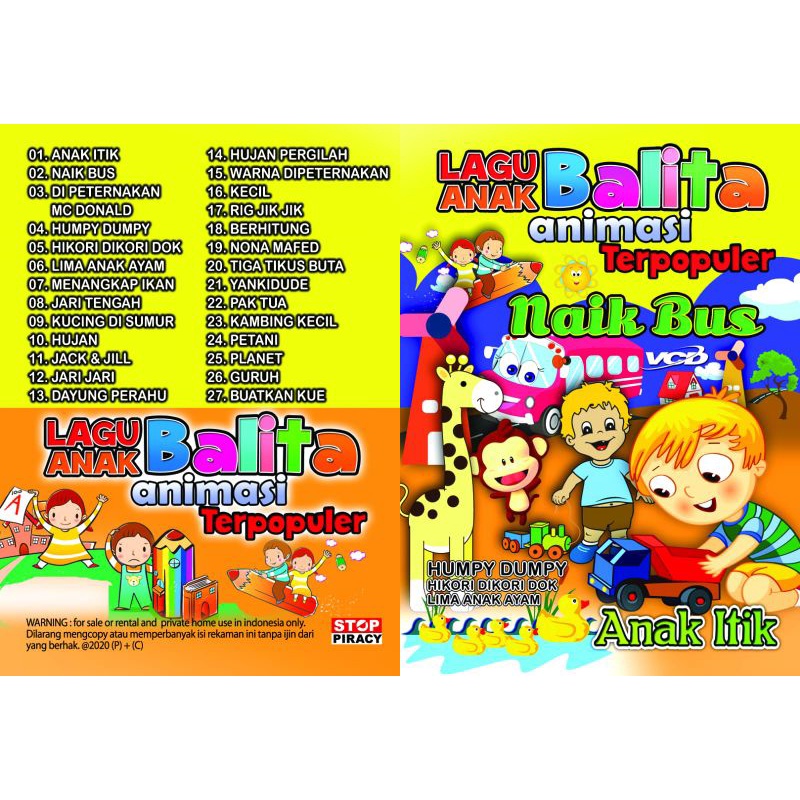KASET VCD LAGU ANAK BALITA