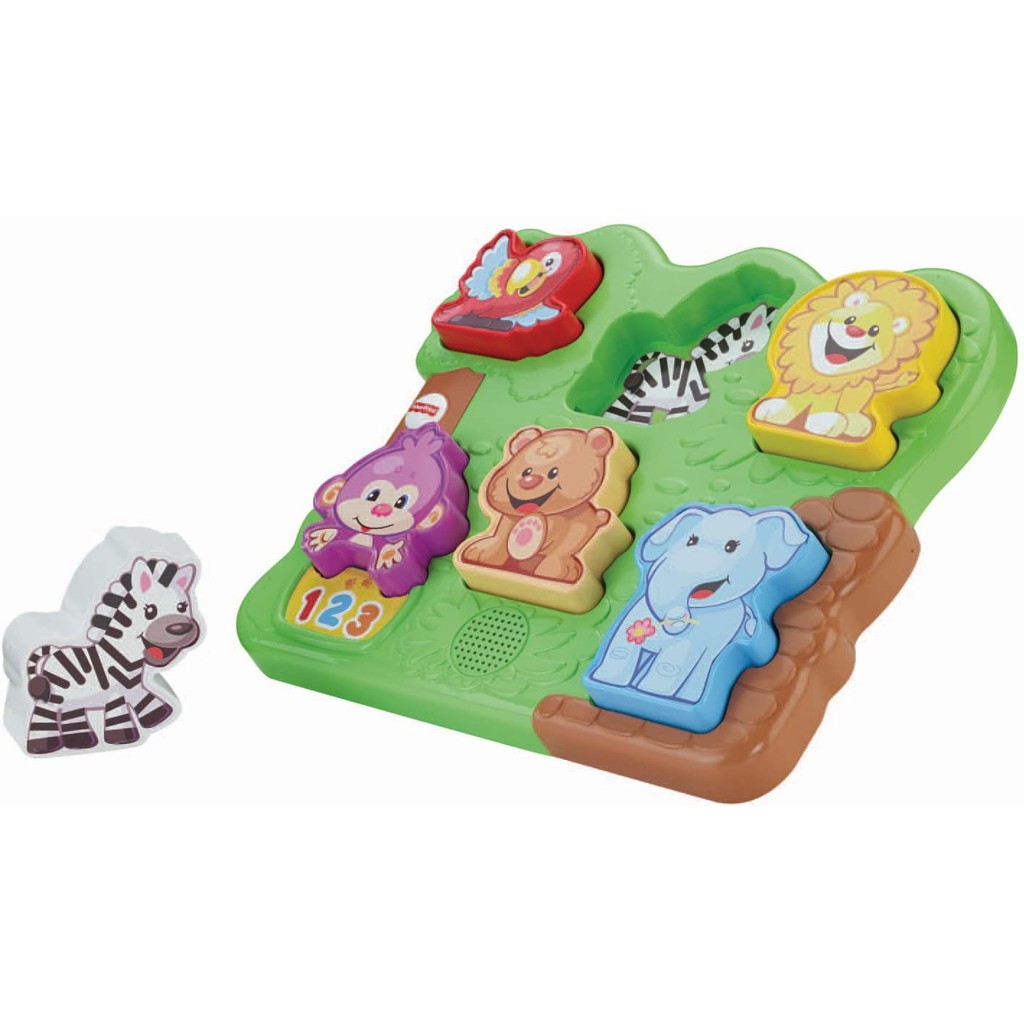 Mainan Puzzle Hewan FISHER PRICE  LAUGH &amp; LEARN ZOO ANIMAL PUZZLE - Mainan Puzzle Motif Hewan Lucu Usia 12-36 Bulan