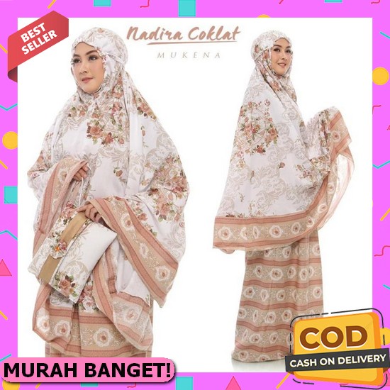 Mukena Rayon Bordir Mewah Elmira/Mukena Rayon Jumbo/Mukena Rayon Dewasa Bordir/Mukena Rayon Motif Bu