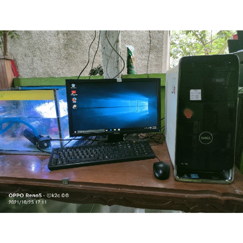 paket cpu lengkap siap pakai core i7 ram 4gb ssd 128gb hdd 500 lcd 19wide