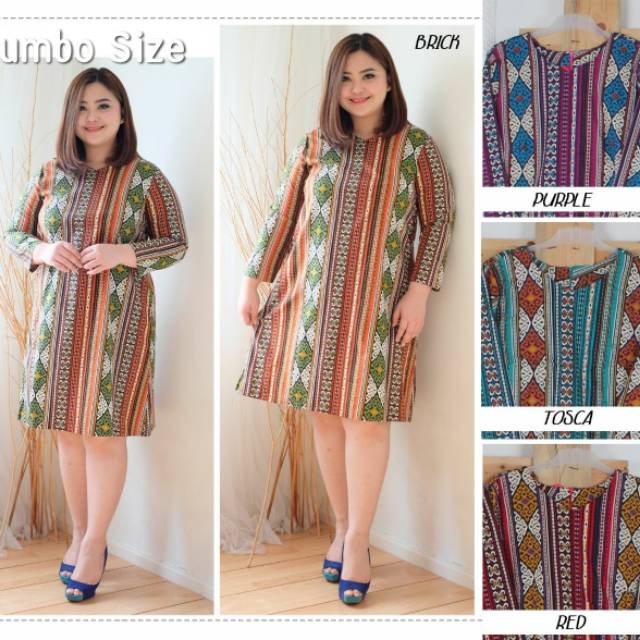 Dress Batik Jumbo Etnik