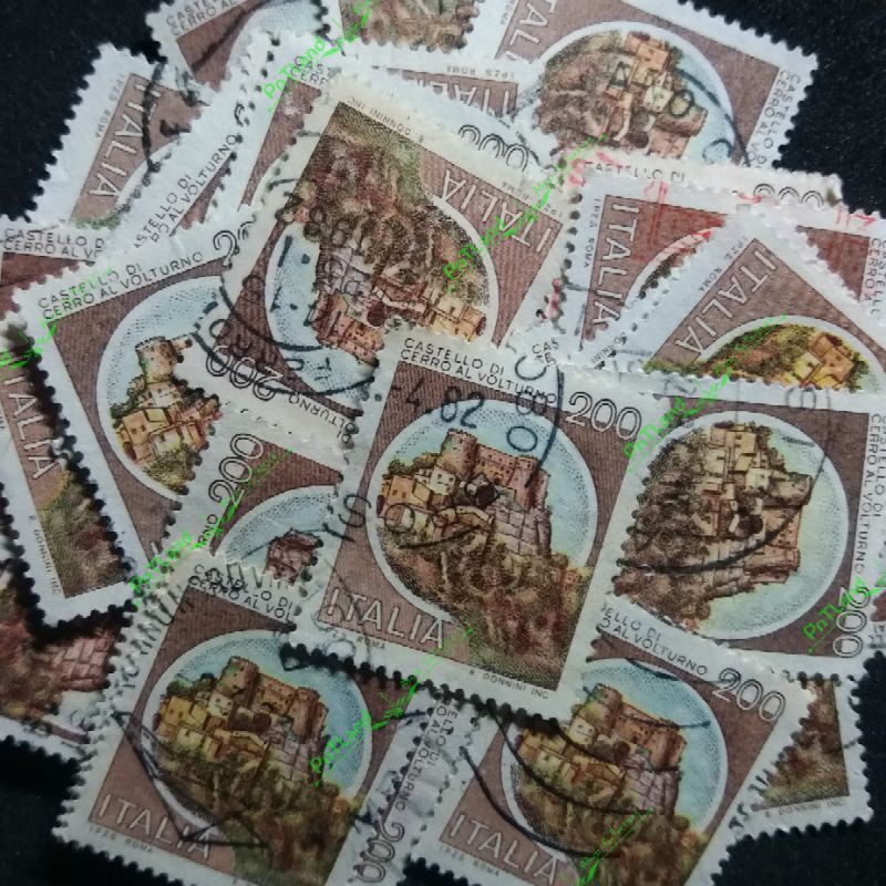 

Prangko Italia Tema Castle thn 1980