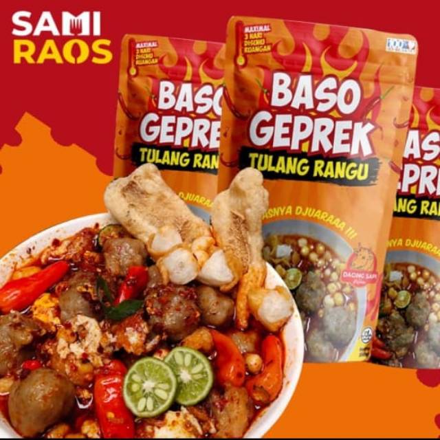 

Baso geprek tulang rangu