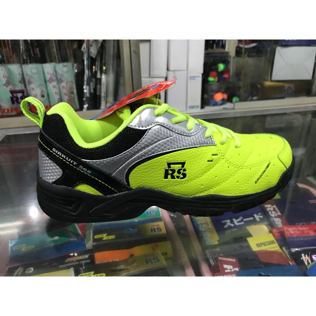  Sepatu  Badminton  RS  Sirkuit 569 Lemon Black Original 