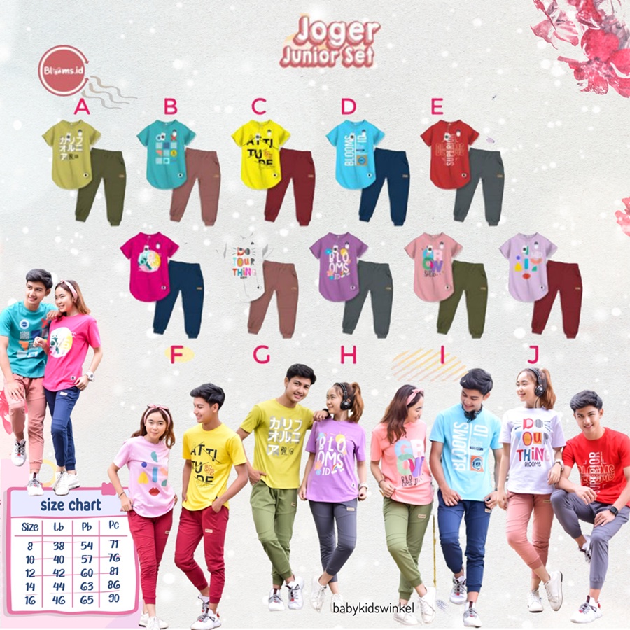 BLOOMS.ID Setelan Jogger Junior