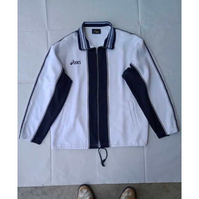 90s Asics Sport Track Jacket/ Retro Asics Thrift Jacket