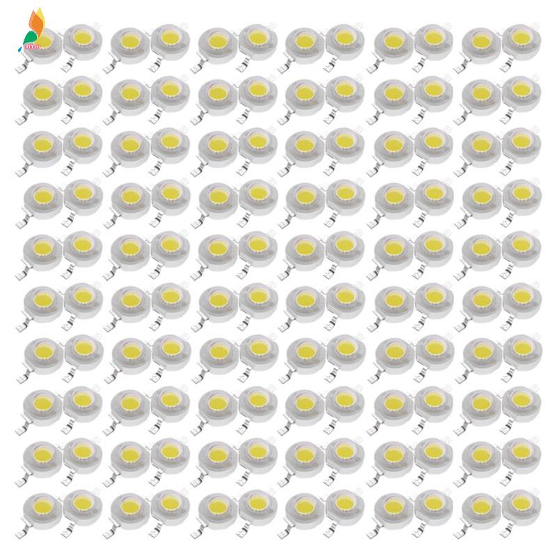120pcs Lampu LED High Power 1w 6000K Warna Putih Untuk Komponen DIY
