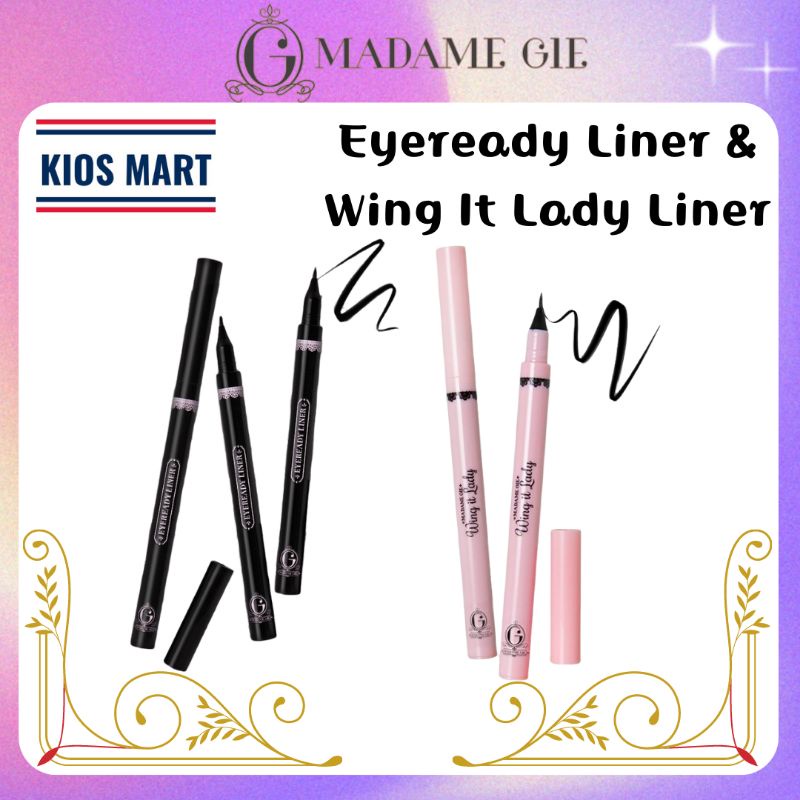 Madame Gie Eyeready Liner &amp; Wing It Lady Liner| Eyeliner Waterproof