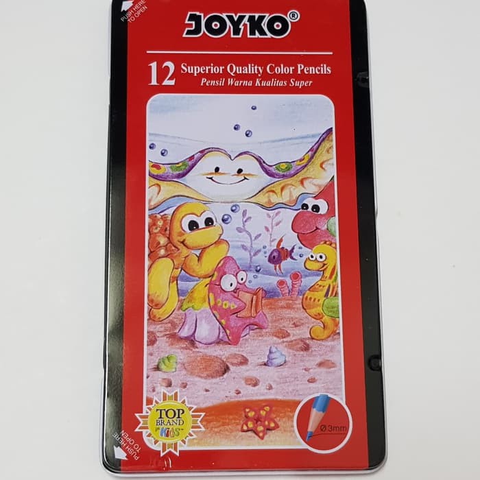 

pensil warna joyko kaleng 12 warna CP-12TC