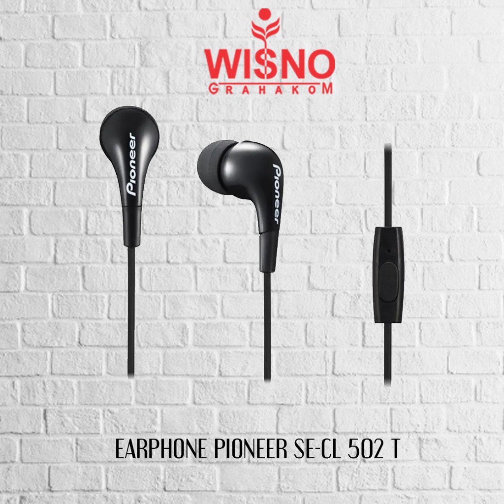 Pioneer SE-CL502T Earphone In-Ear Headset Bass with Mic Original Resmi