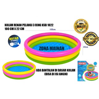 KOLAM RENANG ANAK KARET BALON UKURAN BESAR JUMBO 2M/3M ...