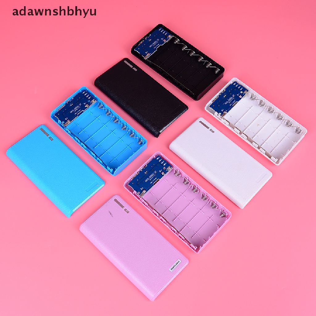 Case power bank dual usb 20000mAh 6X 18650 Untuk charger Baterai Ponsel