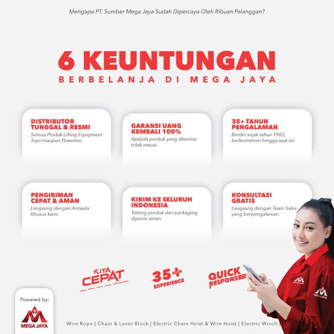 Chain Block / Takel 5 Ton X 10 Meter Vital