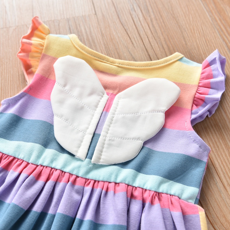 Dress baby import /dress Mini anak /dress rainbow import 1-4 tahun