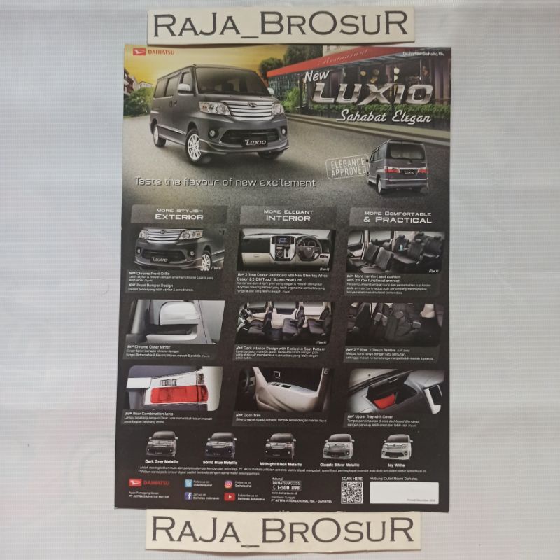 Poster brosur Daihatsu new Luxio
