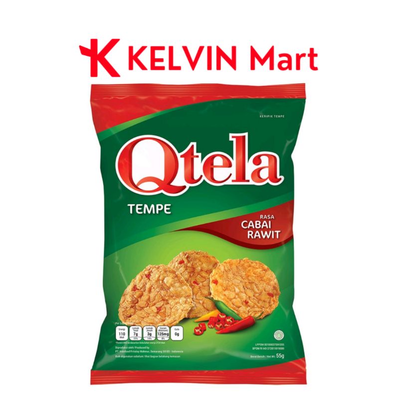 

Qtela Keripik Tempe Cabai Rawit Pck 55g | KELVIN Mart