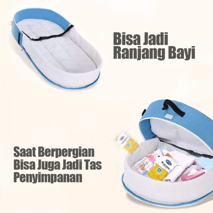 Bostonstore Baby Portable Bed Bag Ranjang Lipat Bayi dengan Kelambu Tas Bayi 2in1 / Baby Portable Bed / Baby Portable Bed Bag / Kasur Bayi Kelambu / Kasur Bayi Kelambu Tenda / Kasur Bayi Kelambu Lepas Pasang / Ranjang Lipat Bayi