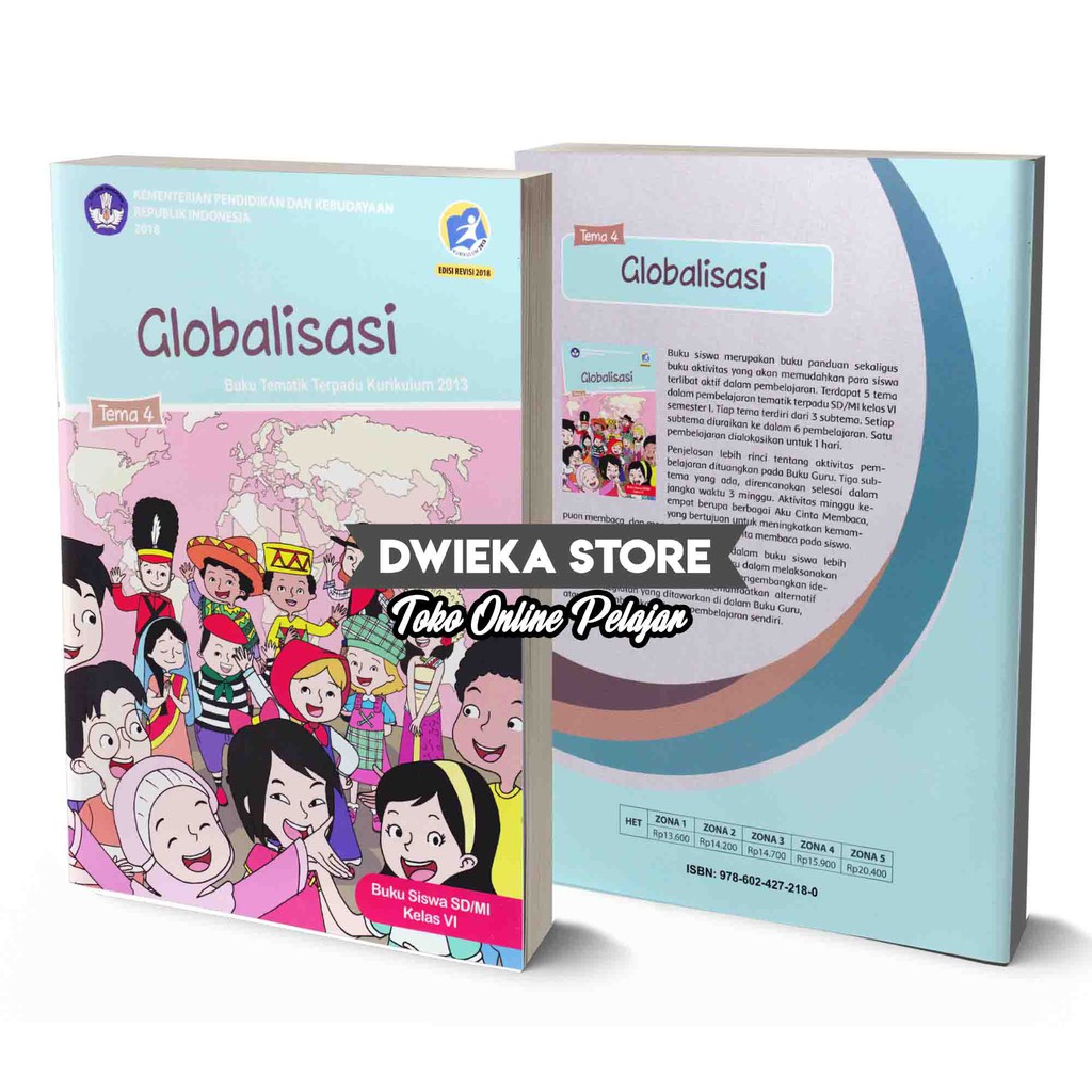 Paket Buku Tematik Sd Kelas 6 Semester 1 Tema 1 2 3 4 5 Kurikulum 2013 Edisi Revisi 2018