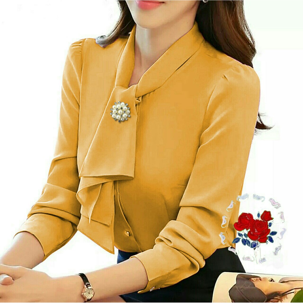 FWG - BLOUSE YOSIE / BLOUSE WANITA / ATASAN WANITA KOREA MURAH / BLOUSE WANITA KOREA