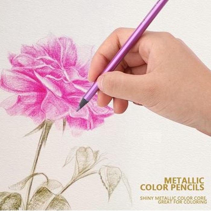 

Metallic Color Pencils - Pensil Warna Metalik (12 warna)