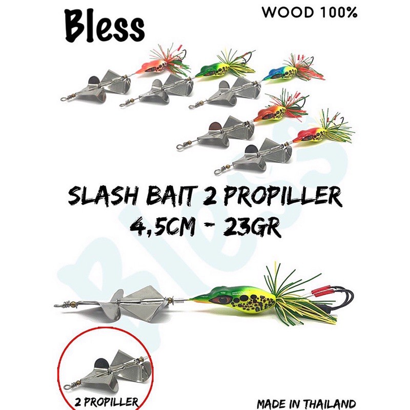 Lure Bless Slash Bait Double Propeller / Umpan Casting Toman, Gabus, dll