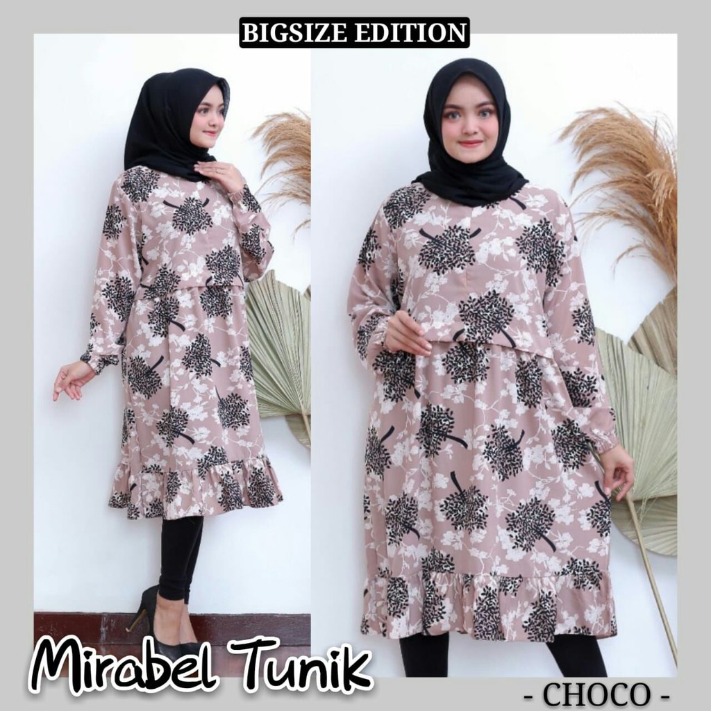 fashion muslim wanita / tunik XL / tunik monalisa murah / tunik besar / tunik jumbo