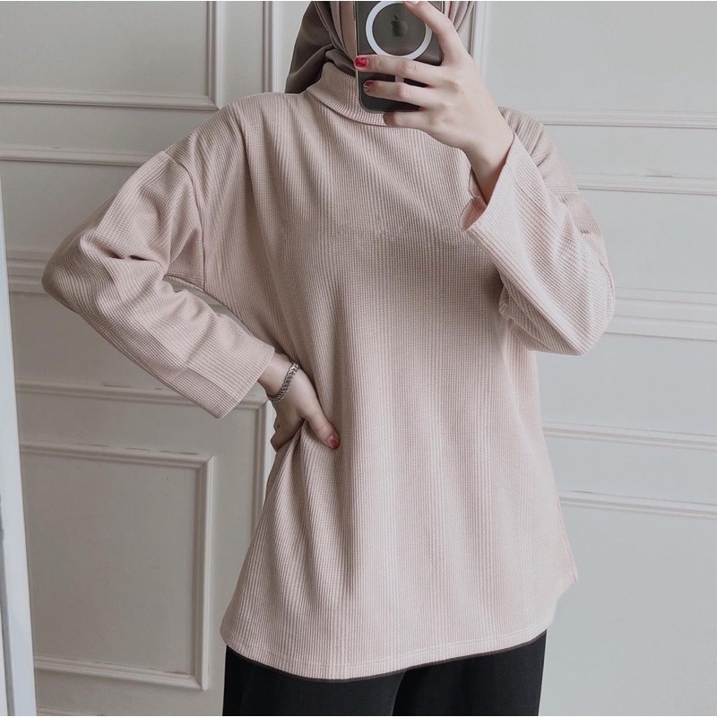 HAFIZA WAFFLE TURTLENECK