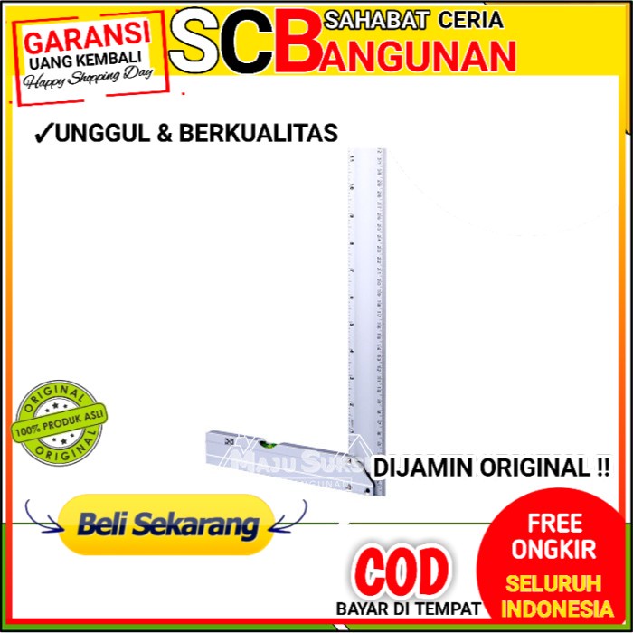 

SIKU PENGGARIS TUKANG BANGUNAN 30 CM D-XPLORE ALUMINIUM PRESISI WATERPASS SCB