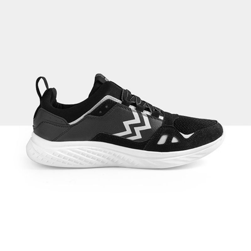 Athletica AT 555 Black White | sepatu running | sepatu pria | sepatu olahraga