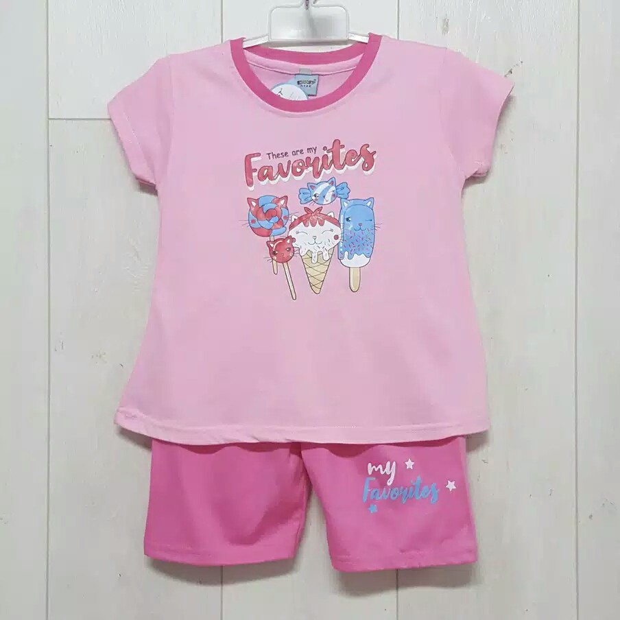 SETELAN ANAK EXIST STAR 4 - 6 TAHUN BAHAN KATUN COMBED 24S